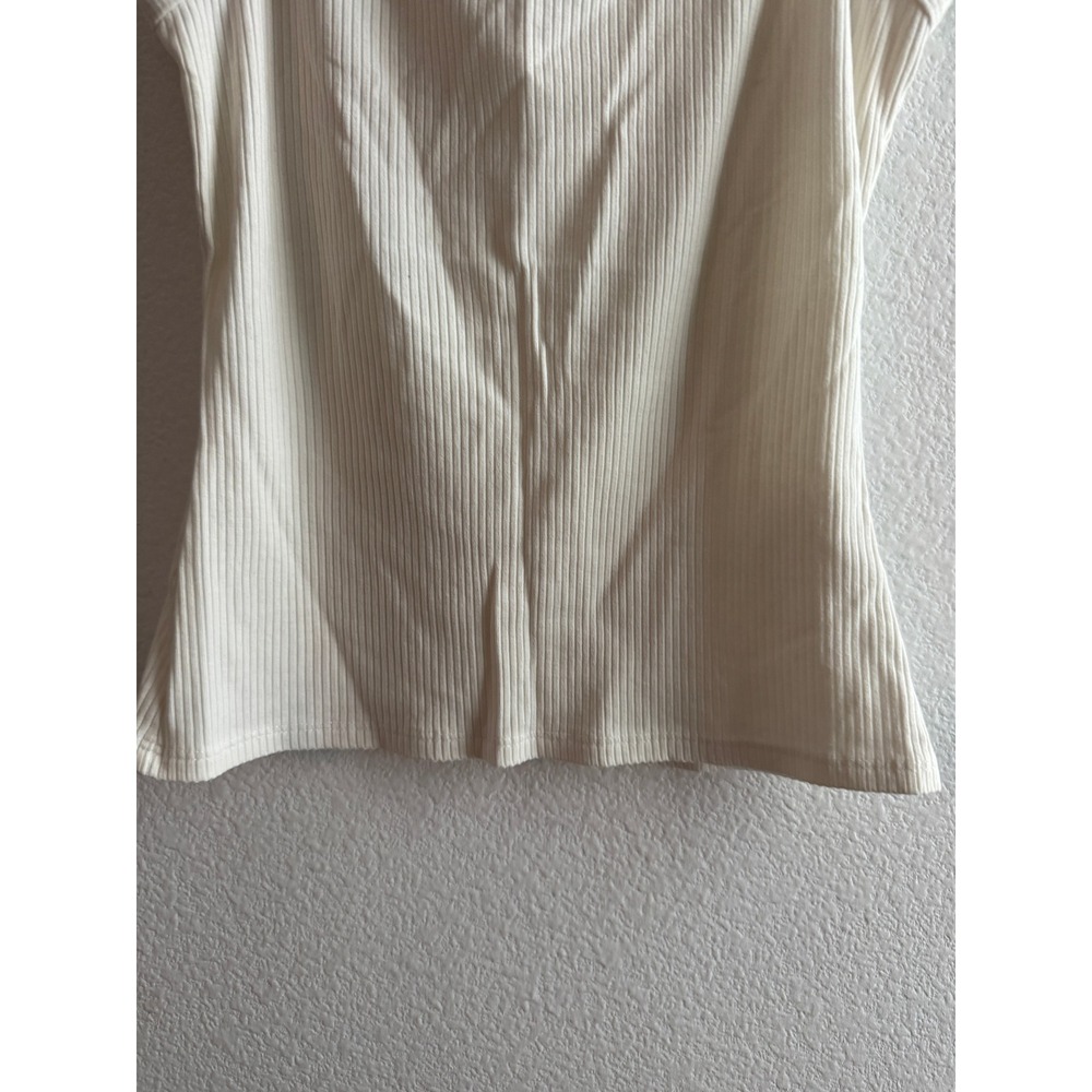 Reformation Ribbed Tank Top Square Neck Size Small - Picture 3 of 6